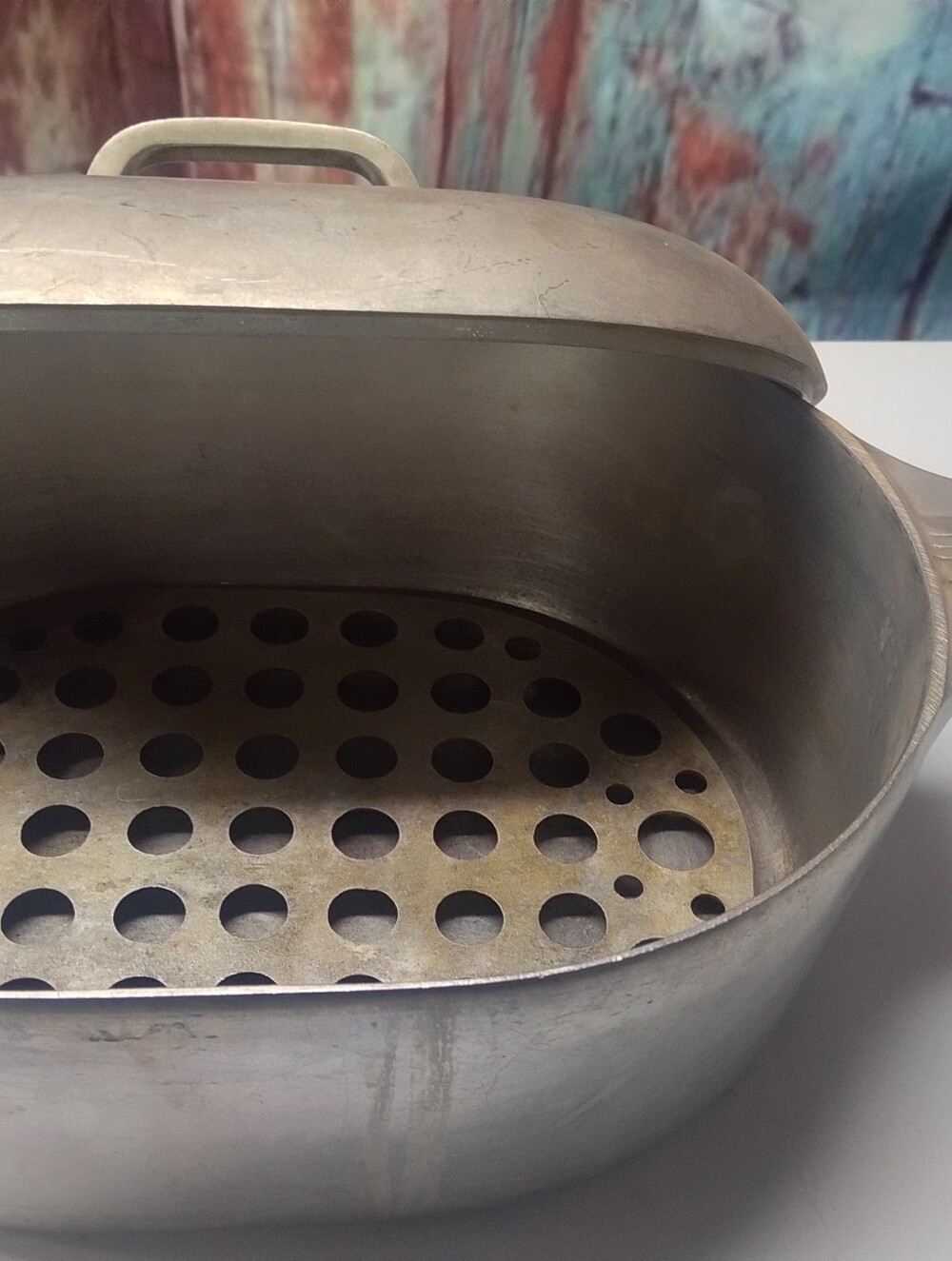 Vintage Wagner Roasting Pan Aluminum - Picture 2 of 7